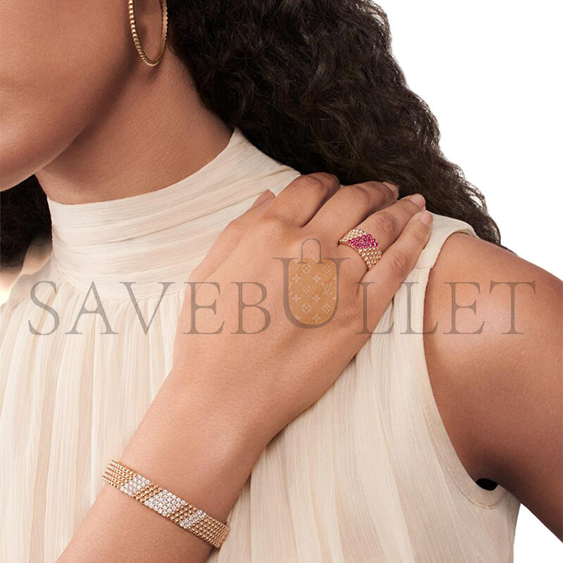 VAN CLEEF ARPELS PERLÉE DIAMONDS BRACELET 5 ROWS MEDIUM MODEL VCARPFYF00